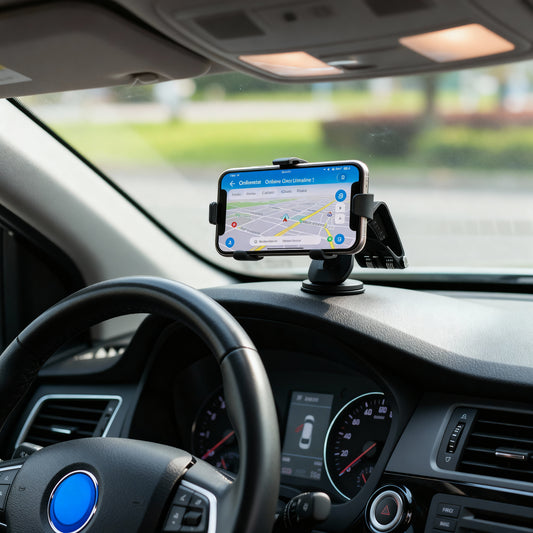 Safe Driving Phone Holder for Car Dashboard | Hands-Free Car Mount
