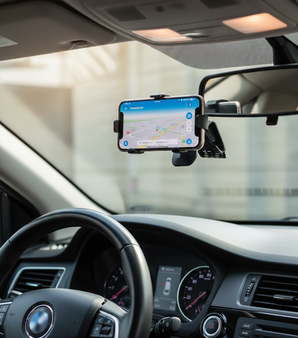 Safe Driving Phone Holder for Car Dashboard | Hands-Free Car Mount