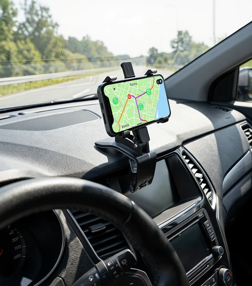 Safe Driving Phone Holder for Car Dashboard | Hands-Free Car Mount