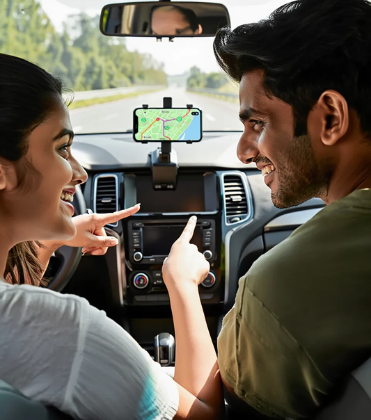 Safe Driving Phone Holder for Car Dashboard | Hands-Free Car Mount